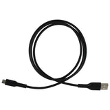 Micro USB charging cable black 1m - British product