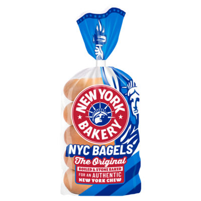 New York Bakery Co The Original Plain Bagels