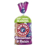 ASDA New York Bakery Co Cinnamon & Raisin Bagels 5 Pack- Buy online at McGrocer
