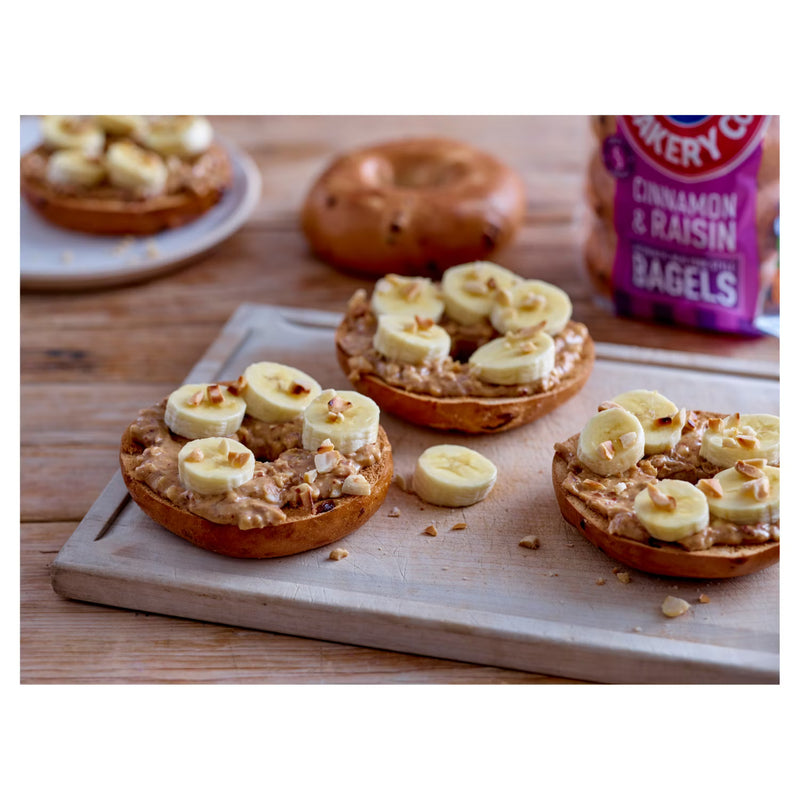 New York Bakery Co cinnamon raisin bagels - British product