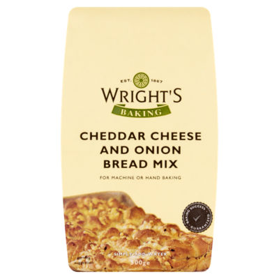 Wright's cheddar cheese and onion bread mix 500g (British brand)