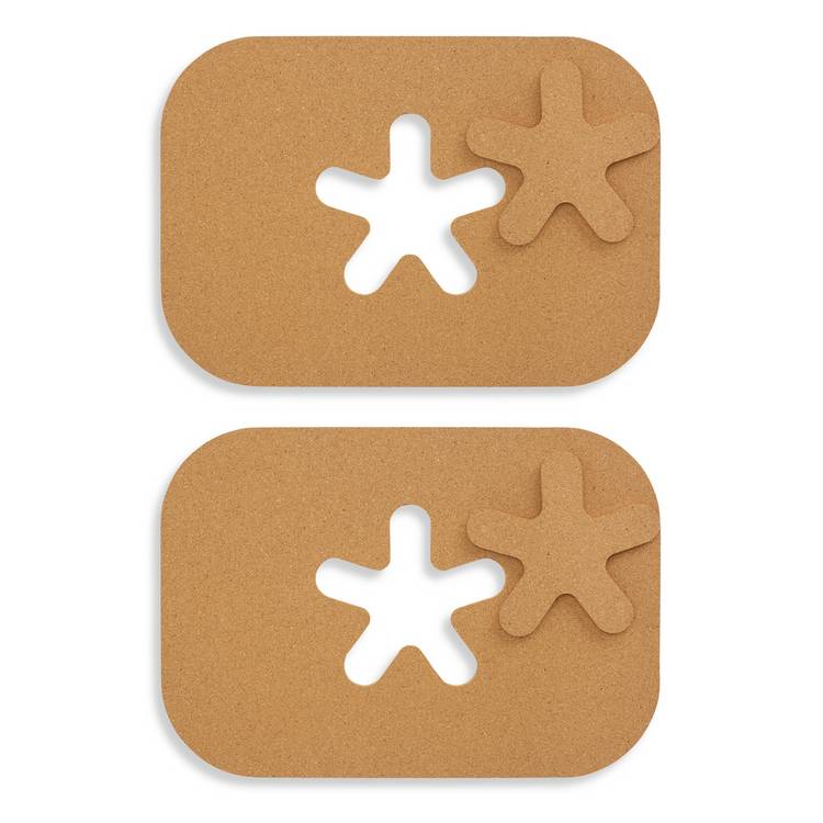 Sebastian Conran 2-piece cork placemat and coaster set - British product