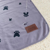Paws For Slumber waterproof grey pet blanket medium (British brand)