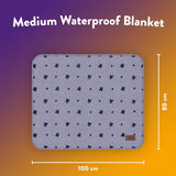 Paws For Slumber waterproof grey pet blanket medium (British brand)
