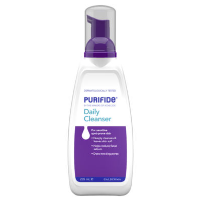PURIFIDE foaming cleanser with liquorice root and zinc 236ml - British product