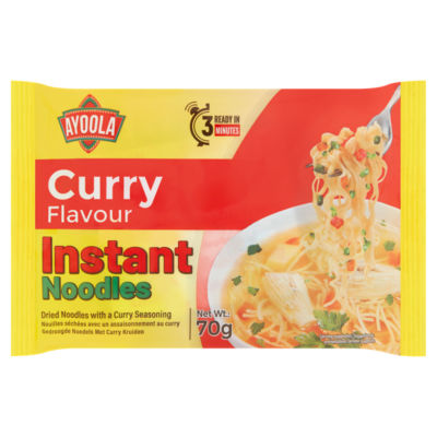 Ayoola Curry Flavour Instant Noodles 70g - British product