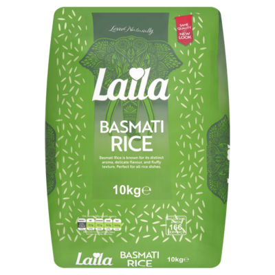 Laila Basmati Rice 10kg, UK version