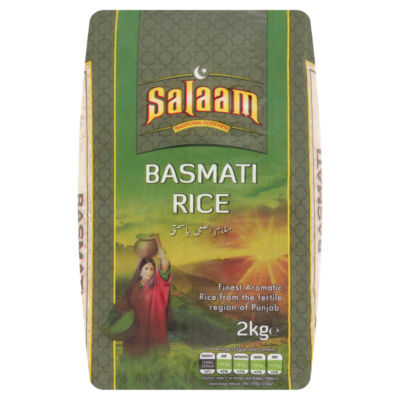 Salaam Basmati Rice 2kg (British brand)