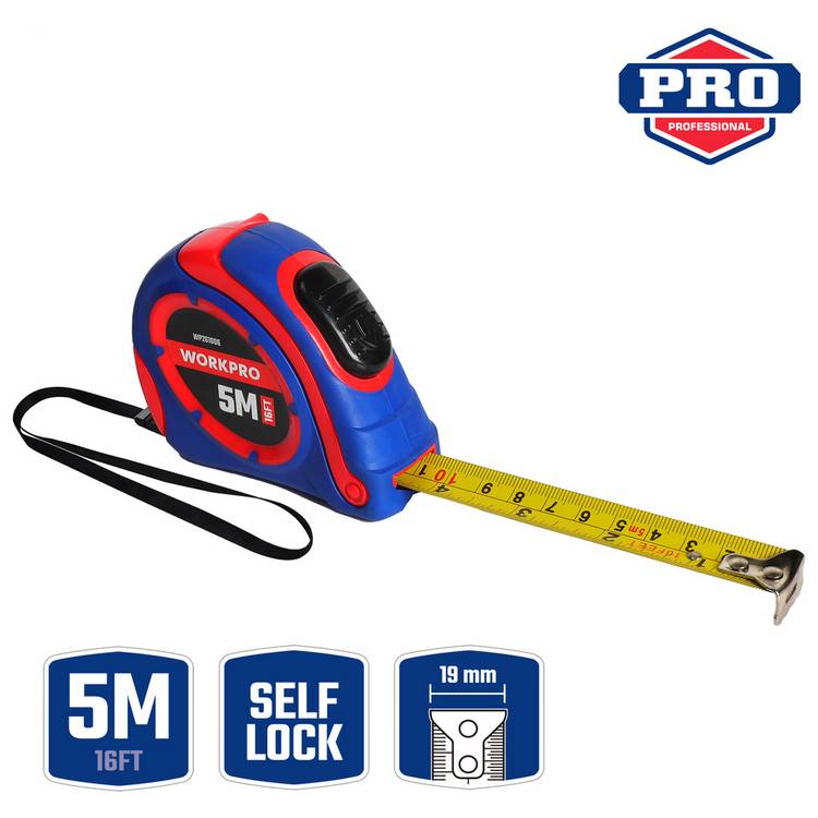 WORKPRO measure tape 5m, UK version