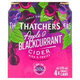 ASDA Thatchers Apple and Blackcurrant Cider 4 x 440ml- Buy online at McGrocer