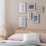 Argos Habitat Pink Wooden 6 Picture Frames - Mixed Sizes- Buy online at McGrocer
