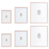 Habitat pink picture frames set of 6 mixed sizes - British product