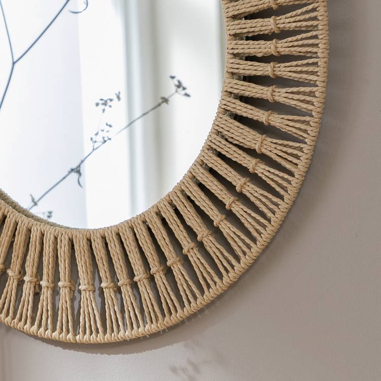 Habitat rope-effect round wall mirror 50cm, UK version