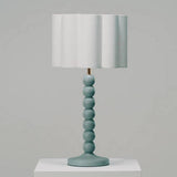 Habitat Bobbin mango wood table lamp base walnut finish H44cm (British brand)