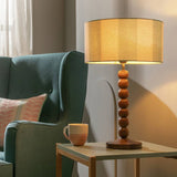 Argos Habitat Bobbin Mango Wood Table Lamp Base Only - Walnut- Buy online at McGrocer