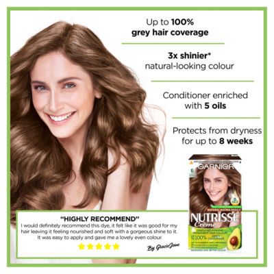 Garnier Nutrisse permanent hair dye 6 Light Brown, UK version