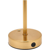 Hestia bronze touch table lamp with glass shade (British brand)