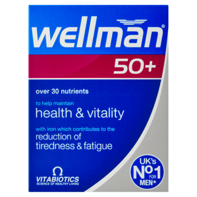 Vitabiotics 50+ men's multivitamin supplement 30 tablets (British brand)