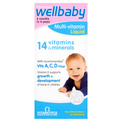 Vitabiotics multi-vitamin liquid for 6 months to 4 years 150ml (British brand)