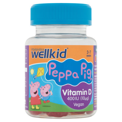 Vitabiotics Peppa Pig Vitamin D jellies 30 count strawberry (British brand)