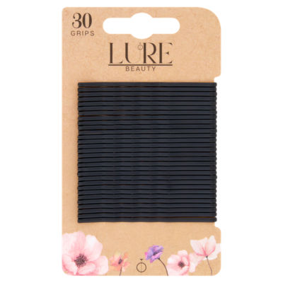 Lure Beauty 30 large black hair grips, UK version