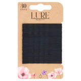 Lure Beauty 30 large black hair grips, UK version
