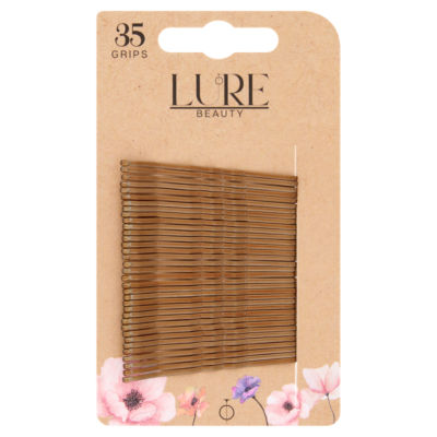 Lure Beauty brown hair grips medium, UK version