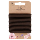 Lure Beauty 15 Wide Snagfree Hair Bands Brown