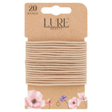 Lure Beauty 20 thin snagfree blonde hair bands, UK version