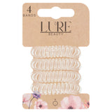 Lure Beauty clear hair hoops 4 bands, UK version