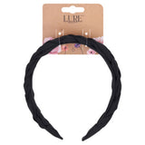 Lure Beauty plaited headband hair accessory, imported from the UK