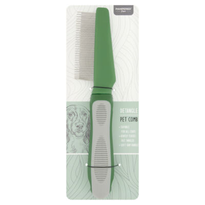 Pampered Paws detangle pet comb for all coats - British product