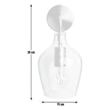 Argos Home Abas wall light satin nickel finish, imported from the UK