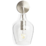 Argos Home Abas wall light satin nickel finish, imported from the UK