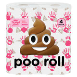 Reflections decorated poo roll 4 rolls, imported from the UK