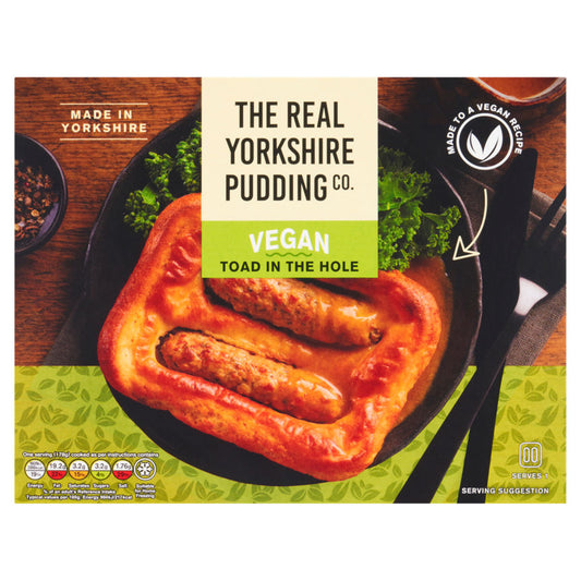The Real Yorkshire Pudding Co. Vegan Toad in the Hole GOODS ASDA   