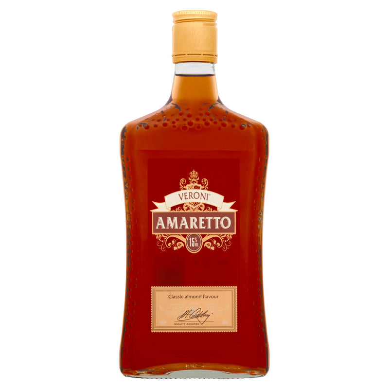 Veroni amaretto almond flavour liqueur 50cl - British product