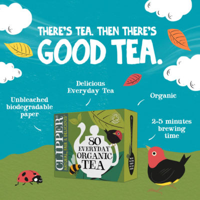 Clipper Organic Everyday Tea bags 80 tea bags - British product