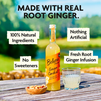Belvoir Fruit Farms ginger cordial 500ml - British product