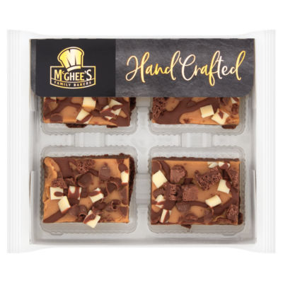 McGhee's loaded brownies with caramel and chocolate chunks - British product