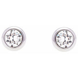 Ted Baker crystal stud earrings rose gold tone (British brand)