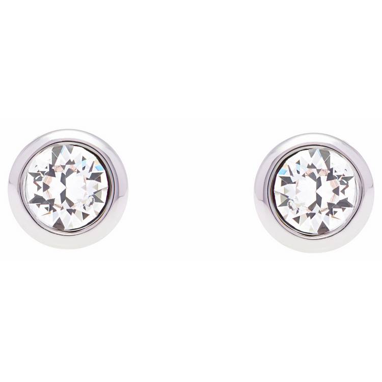 Ted Baker crystal stud earrings rose gold tone (British brand)