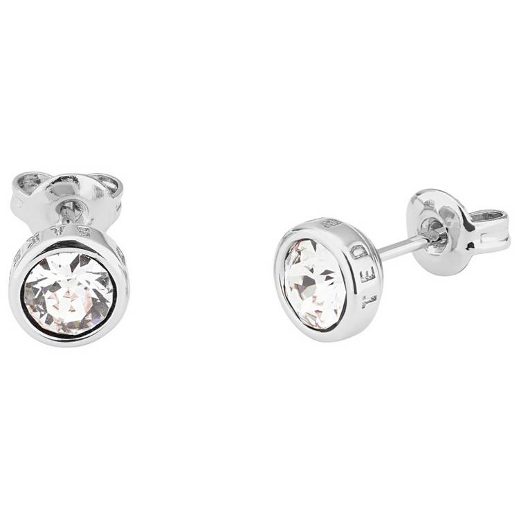 Ted Baker crystal stud earrings rose gold tone (British brand)