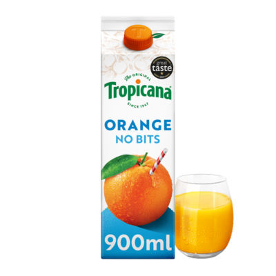 Tropicana smooth orange juice 900ml (British brand)