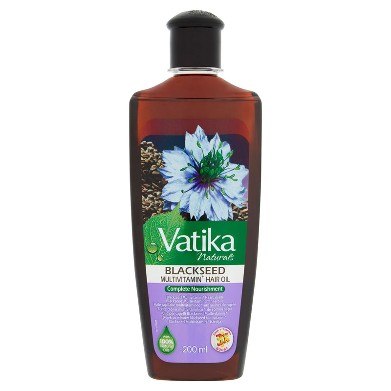 Vatika Naturals blackseed multivitamin+ hair oil 200ml (British brand)