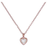 Ted Baker pendant necklace rose gold heart crystal 35cm - British product