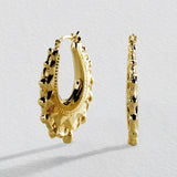 Argos Revere 9ct Bonded Gold Sterling Silver Creole Hoop Earrings- Buy online at McGrocer