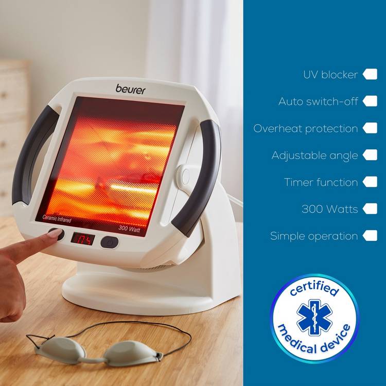 Beurer IL50 infrared heat therapy lamp - British product