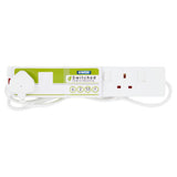 Status 4 socket switched extension lead 2m 13amp (British brand)