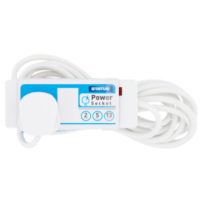 Status 2 socket 5m extension lead 13amp (British brand)